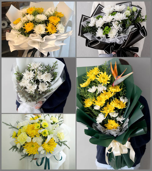 湖南永州道县白马渡镇泉家塘村白事花束代送